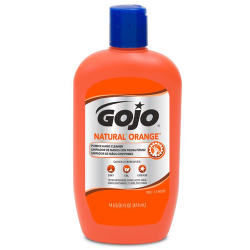 Gojo - 0957-12 - Natural Orange Scent Pumice Hand Cleaner 14 oz.