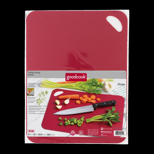 Good Cook - 10111 - 11-1/2 in. W x 15 in. L Blue Plastic Cutting Board