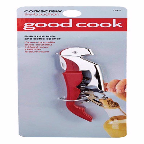 Good Cook - 12552 - Black Ceramic/Metal Corkscrew
