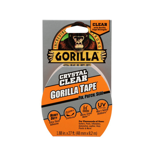 Gorilla - 6027002 - 1.88 in. W x 9 yd. L Tape Clear