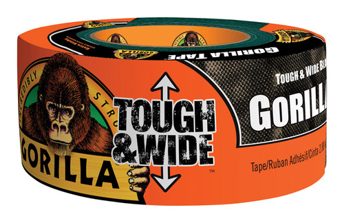 Gorilla - 106425 - 2.88 in. W x 25 yd. L Black Duct Tape