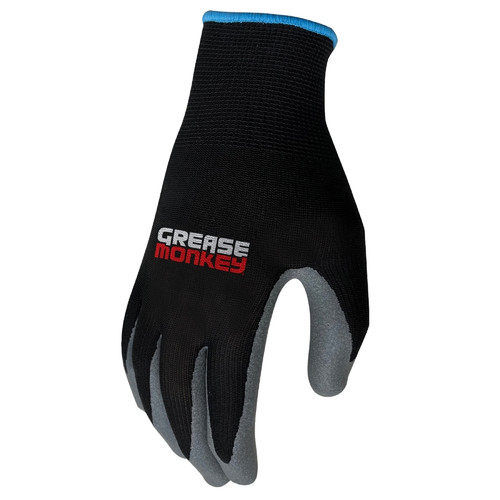 Grease Monkey - 25546-26 - XL Latex Honeycomb Black/Gray Dipped Gloves