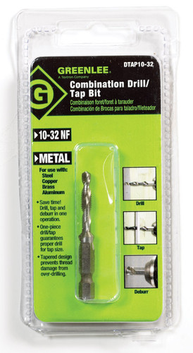 Greenlee - DTAP10-32 - High Speed Steel Drill and Tap Bit 10-32NF 1/pc.