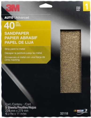 3M - 32118 - Sandpaper, 40 grit