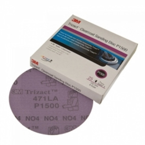 3M - 02094 - Trizact Hookit Clear Coat Sanding Disc, P1500, 3 inch