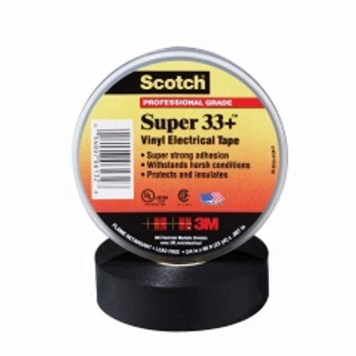 3M - 06133 - Scotch Super 33+ Vinyl Electrical Tape 33+Super-3/4x52FT, 3/4 in x 52 ft (19 mm x 15.6 m), 06133