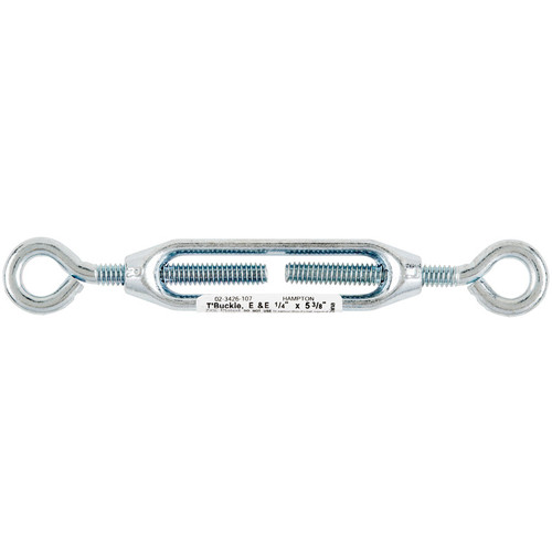 Hampton - 02-3426-107 - Zinc-Plated Aluminum/Steel Turnbuckle 160 lb.