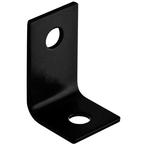 Hampton - 01-3405-301 - 2-1/2 in. H x 1-1/2 in. W x 1/8 in. D Black Steel Offset Leg Corner Brace