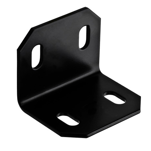 Hampton - 01-3405-205 - 2-3/8 in. H x 3 in. W x 1/8 in. D Black Steel Square Corner Brace