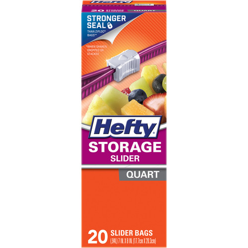 Hefty - R8-1219 - 1 qt. Storage Slider Bag - 20/Pack