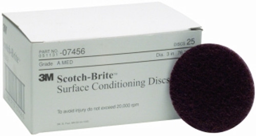 3M - 07456 - Scotch-Brite Surface Conditioning Disc, PN 07456 3 in x NH A MED, 07456