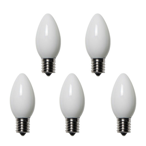 Holiday Bright Lights - BU25C9-OWHA - C9 White 25 count Christmas Light Bulbs 1 ft.