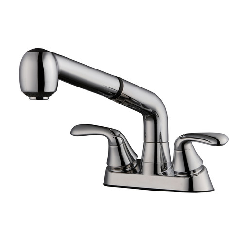 Home Plus - 1010-31CP - Two Handle Chrome Pull Out Laundry Faucet