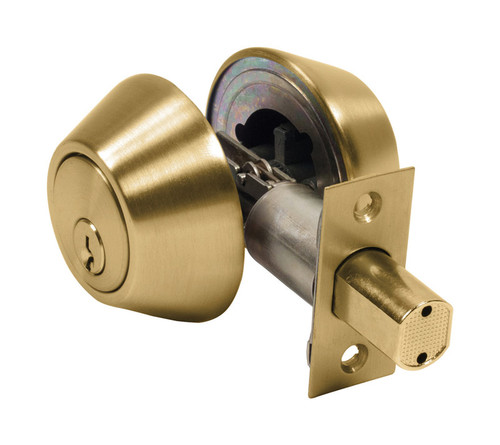 Home Plus - LA2136 - Polished Brass Brass Double Cylinder Deadbolt
