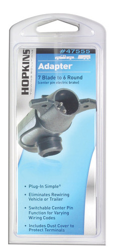 Hopkins - 47555 - 7 Blade to 6 Round Trailer Adapter