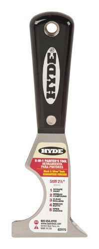 Hyde - 2970 - Black & Silver 2-1/2 in. W Steel 5-in-1 Multi-Purpose Scraper Tools