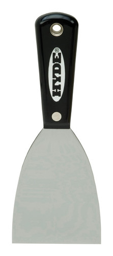 Hyde - 2400 - Black & Silver 3 in. W Carbon Steel Chiseled-Edge Paint Scraper