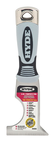 Hyde - 6986 - 2-1/2 in. W Stainless Steel 6-in-1 Painter's Tool