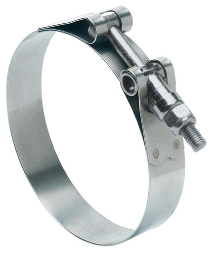 Ideal - 300100350553 - Tridon 3-1/2 in. 3-13/16 in. 350 Silver Hose Clamp Stainless Steel Band T-Bolt