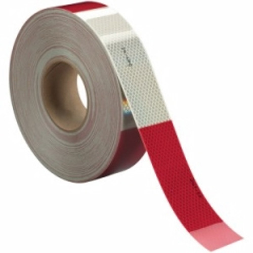 3M - 67533 - Diamond Grade Conspicuity Marking Roll 983-32, Red/White, 2 inch x 150 feet