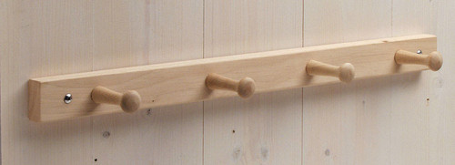 InterDesign - 91518 - 21-1/2 in. L Brown Wood Jumbo 4-Peg Rack - 1/Pack
