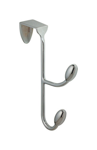 InterDesign - 76500 - Silver Steel Medium Orbinni Over the Door Double Hook 10 lb. - 1/Pack