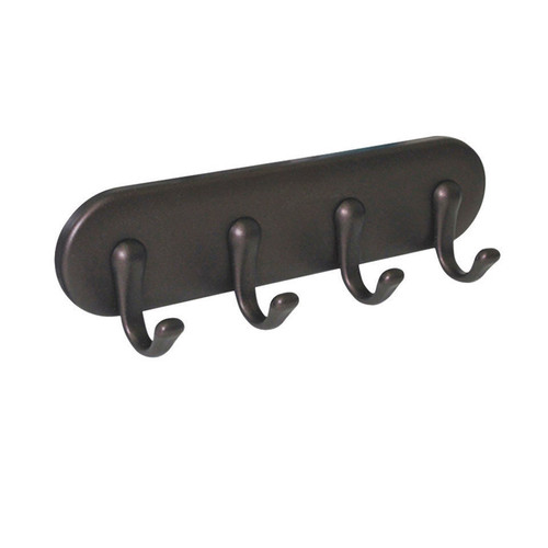 InterDesign - 54471 - 7 in. L Brown Stainless Steel Small 4-Hook Key Rack - 1/Pack