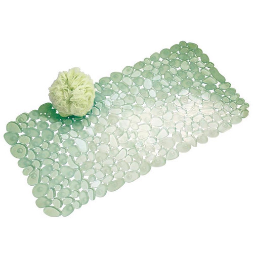 InterDesign - 80012 - 26-1/2 in. L x 13-1/2 in. W Green Vinyl Bath Mat