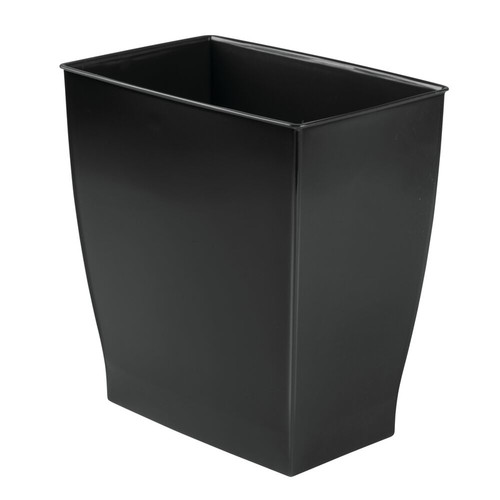 InterDesign - 64772 - Mono Black Plastic Rectangular Wastebasket