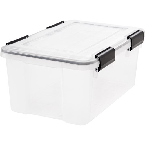 IRIS - 110380 - WEATHERTIGHT 7.8 in. H x 11.75 in. W x 17.5 in. D Stackable Storage Tote