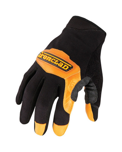 Ironclad - RWC2-03-M - Universal Leather Cowboy Gloves Black Medium 1 pair