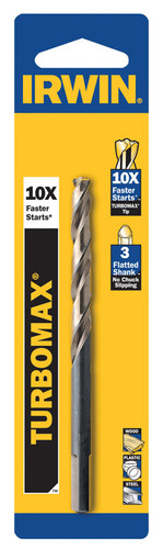 Irwin - 73310 - Turbomax 5/32 in. x 3-1/8 in. L High Speed Steel Drill Bit 1/pc.