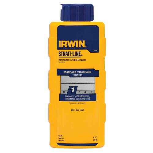 Irwin - 64901 - Strait-Line 8 oz. Permanent Marking Chalk Blue - 1/Pack