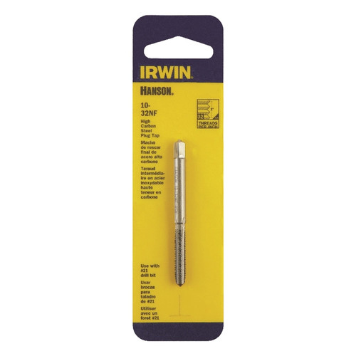 Irwin - 1131 - Hanson High Carbon Steel SAE Plug Tap 10-32NF 1/pc.