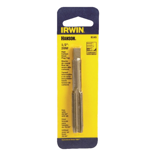 Irwin - 8145 - Hanson High Carbon Steel SAE Fraction Tap 1/2 in.-20NF 1/pc.