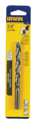 Irwin - 1789226 - 3/8 in. x 5-7/8 in. L High Speed Steel Left Hand Drill Bit 1/pc.