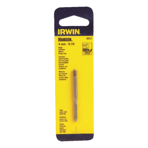 Irwin - 8317 - Hanson High Carbon Steel Metric Plug Tap 4mm-0.70 1/pc.