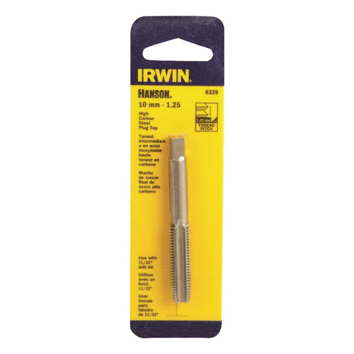 Irwin - 8339 - Hanson High Carbon Steel Metric Plug Tap 10mm-1.25 1/pc.