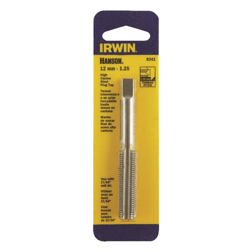 Irwin - 8342ZR - Hanson High Carbon Steel Metric Plug Tap 12mm-1.25 1/pc.