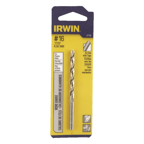 Irwin - 81116 - 2-3/16 in. x 3-3/8 in. L High Speed Steel Wire Gauge Bit 1/pc.