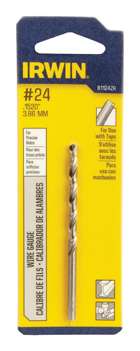 Irwin - 81124ZR - 2 in. x 3-1/8 in. L High Speed Steel Wire Gauge Bit 1/pc.