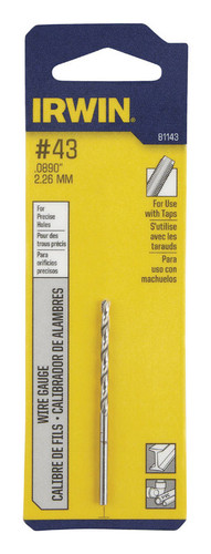 Irwin - 81143 - 1-1/8 in. x 2-1/4 in. L High Speed Steel Wire Gauge Bit 1/pc.