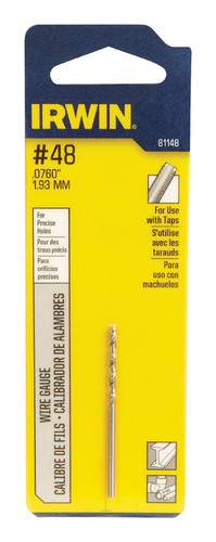 Irwin - 81148 - 1 in. x 2 in. L High Speed Steel Wire Gauge Bit 1/pc.