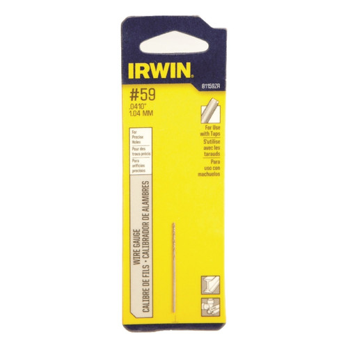 Irwin - 81159ZR - 11/16 x 1-5/8 in. L High Speed Steel Wire Gauge Bit 1/pc.