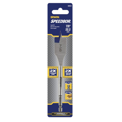 Irwin - 88814 - Speedbor 7/8 in. x 6 in. L Carbon Steel Wood Boring Bit 1/pc.