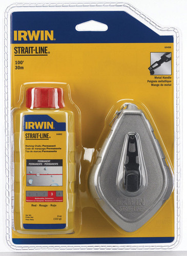 Irwin - 1932881 - Strait-Line 4 oz. Red Twisted Chalk and Reel Set 100 ft.