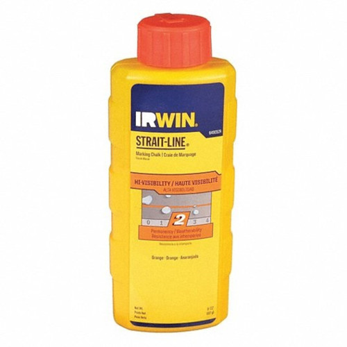 Irwin - 64905ZR - Strait-Line 8 oz. Permanent Marking Chalk Fluorescent Orange - 1/Pack