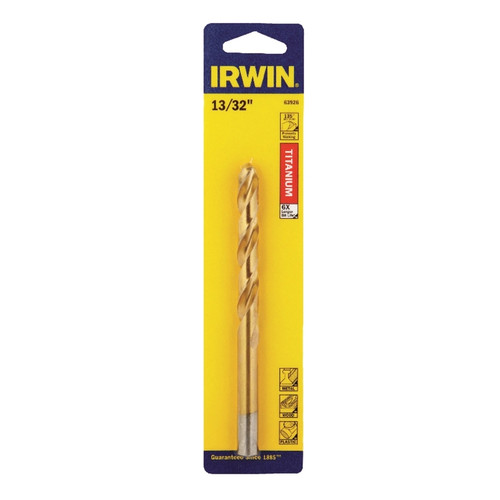 Irwin - 1862880 - 13/32 in. x 5-1/4 in. L High Speed Steel Drill Bit 1/pc.