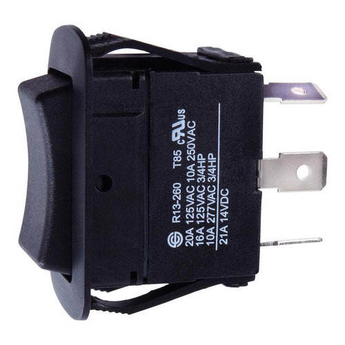 Jandorf - 61101 - 20 amps Single Pole Rocker Automotive/Marine Switch Black - 1/Pack