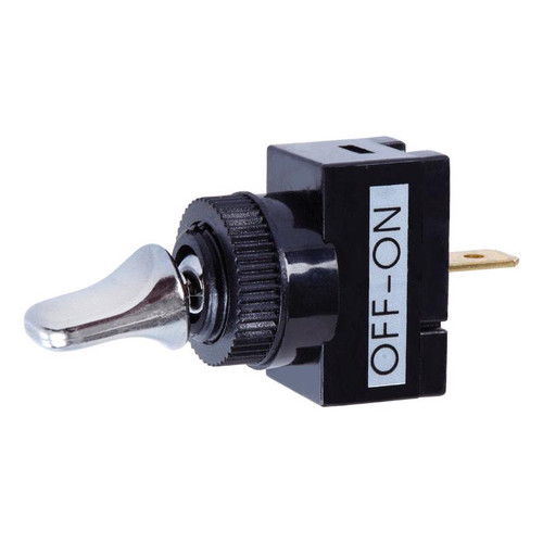 Jandorf - 61109 - 20 amps Single Pole Toggle Automotive/Marine Switch Black/Silver - 1/Pack